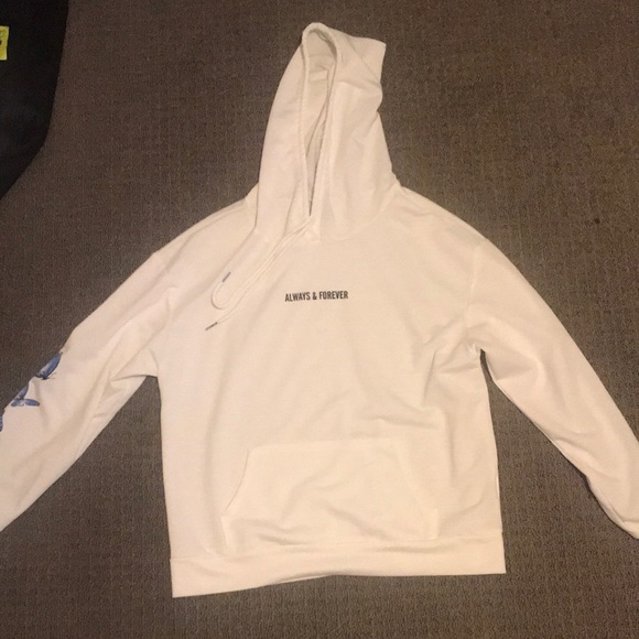 White design hoodie size M-L - Picture 1 of 3